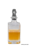 Glasflasche / Glaskaraffe mit Entenkopf