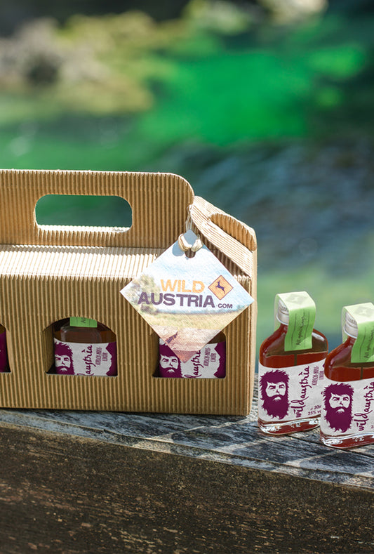 WILDAUSTRIA Kirsch-Nuss-Edellikör 15Stk. Box á 20ml.