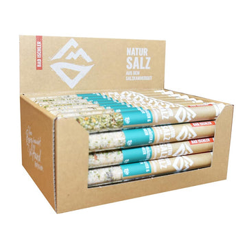 BAD ISCHLER Natursalz Provettenbox Kräuter und Meer 40x16g