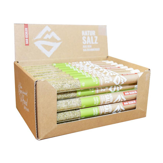 BAD ISCHLER Natursalz Provettenbox Gemüse und Garten 40x16g