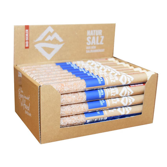 BAD ISCHLER Natursalz Provettenbox pur grobkörnig 40x20g