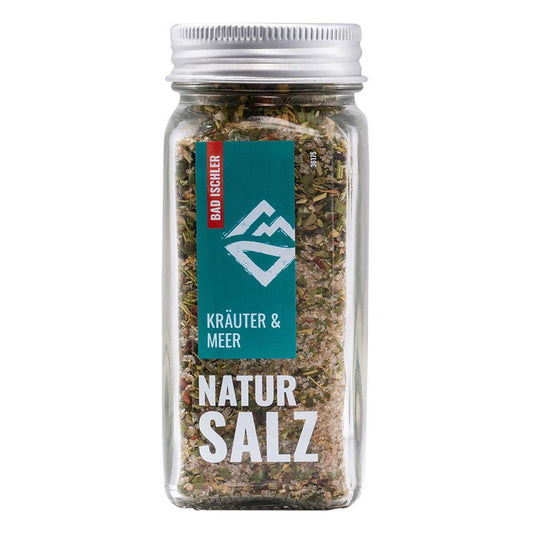 BAD ISCHLER Natursalz Kräuter und Meer 90g im Streuglas