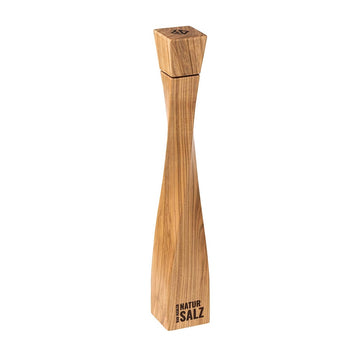 Bad Ischler Salzmühle XXL aus Holz, 45 cm hoch, mit eingebrannter Gravur BAD ISCHLER NATURSALZ