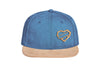 Snapback Cap mit Holzmotiv aus upcycling Holz gelasert - i love skateboarding