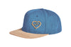 Snapback Cap mit Holzmotiv aus upcycling Holz gelasert - i love mountains