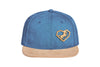 Snapback Cap mit Holzmotiv aus upcycling Holz gelasert - i love horses