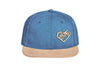 Snapback Cap mit Holzmotiv aus upcycling Holz gelasert - i love motocross