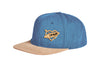 Snapback Cap mit Holzmotiv aus upcycling Holz gelasert - i love sup