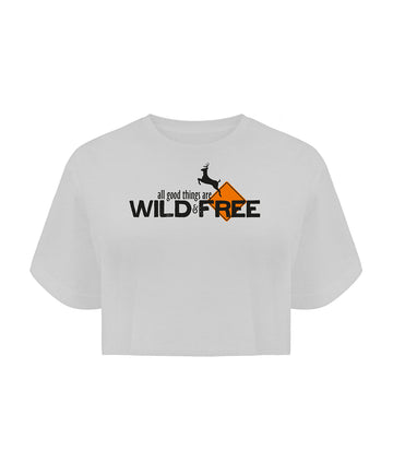 Organic Croptop "WILD & FREE" Damen
