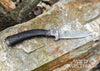 JAGDMESSER mit Gamshorngriff, Damaststahl