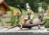 SCHNAPSGLASHALTER aus Hirschhorn, UNIKAT
