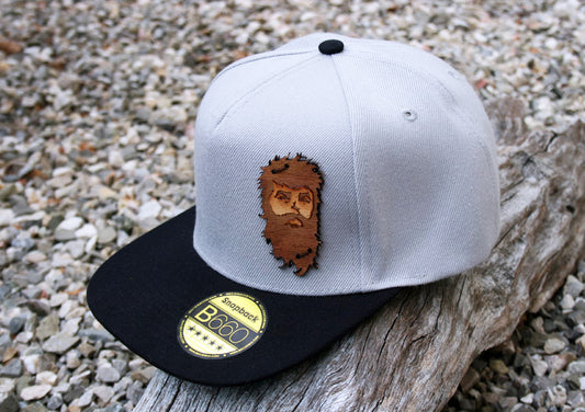 Snapback Cap "Wild Free" grau/schwarz